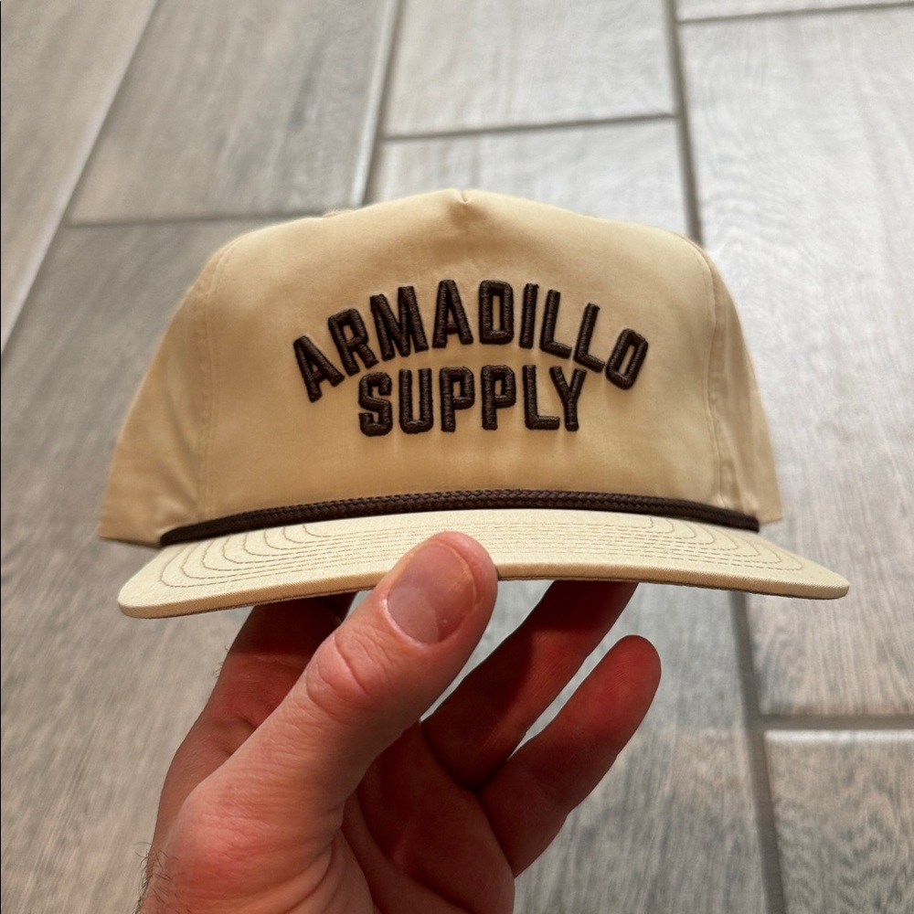 Armadillo Hat Company Tan/Brown logo Rope Hat Western Style